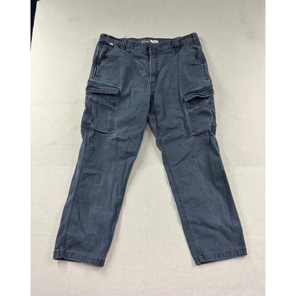 Carhartt FR Cargo Relaxed Pants Mens Size 40x32 Dark Navy Blue Work 104205-i26